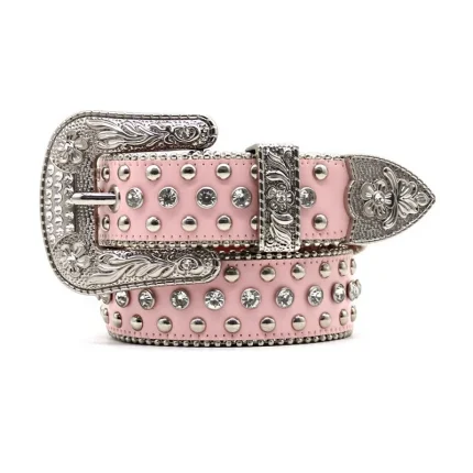 High Quality Chain Western Cowboy Designer Rhinestone Diamond Alloy Men's Accessories Waist Studded Elastic Wholesale Punk Belts