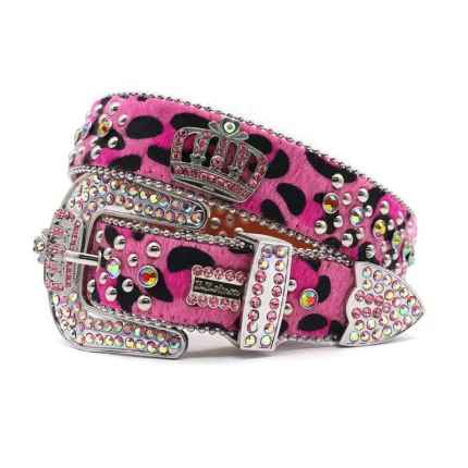 New Women's Design Western Luxury Crystal Rhinestone Inlaid With Crown Buckle Accessories Fashion Trend Custom Rhinestone Belt