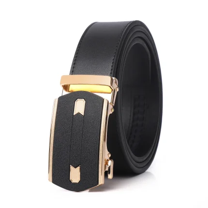 Designer Belt Men Classic Fashion Trend Men's Belt Black Genuine Leather Cowhide Belt With Automatic Buckle